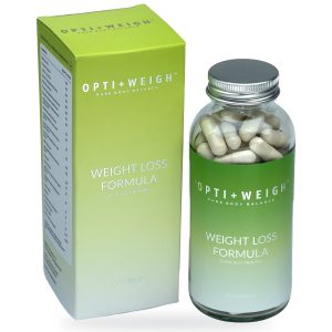 Equilibrium Opti+Weigh Weight Loss Formula — Box and Capsule Bottle